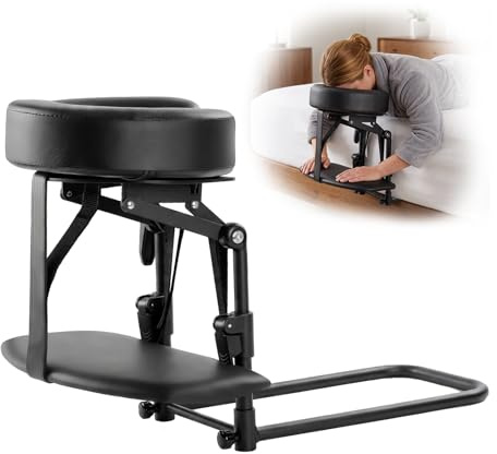 Massage Tischaufsatz/Mobile Kopfstütze, Massagetisch Ersatz, Verstellbare | Massagetisch Gesicht Wiege mit Kissen, Universal Massage Kopfstütze mit Gesichtskissen für Schönheitsbett, Massageliege