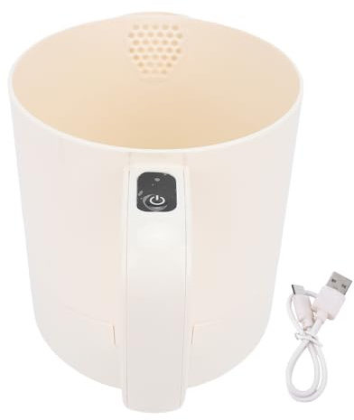 Kabelloser Elektrischer Eierbesen 2 in 1 Handmixer und Reissieb Schüssel 1L Automatischer Rührbesen Küchenhelfer zum Rühren Mixen und Reisspülen für die tägliche Küchenarbeit ABS
