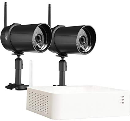 CHACON Kit videosorveglianza Wireless con 2 telecamere