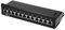 kwmobile Panneau de Brassage 12 Ports - Baie de Brassage RJ45 Cat 6 pour Câble Réseau - Boitier Montage Mural - Raccordement Blindé - Noir
