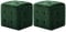 vidaXL 2X Pouf Sitzhocker Fußhocker Sitzpouf Puff Sitzpuff Fußbank Hocker Sitzwürfel Fußschemel Ottomane Polsterhocker Grün 30x30x30cm Samtstoff