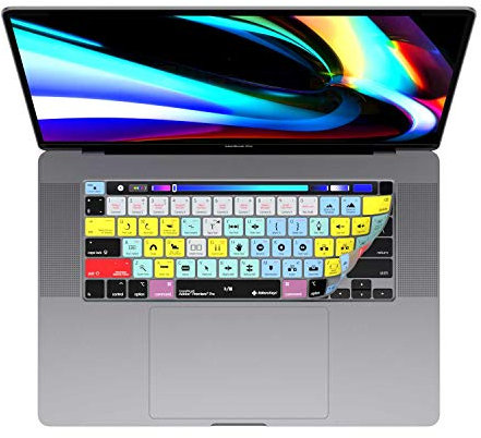 Adobe Premiere Housse de clavier pour MacBook Pro 13 et 16 MacBook Pro 2020+ (ne convient pas à d'autres modèles de MacBook)