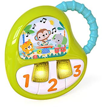 Bright Starts, Juguete TropiKeys, música luces y números, ligero y fácil de llevar