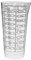 Tradineur - Vaso medidor de plástico de 500 ml. Jarra, recipiente para medir líquidos y sólidos 11 x 10,5 cm, cocina o repostería, válida para microondas y lavavajillas