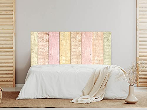 Oedim Kopfteil aus Altholz, Farben, 135 x 60 cm, dekoratives Kopfteil für Betten, Dekoration für Zimmer