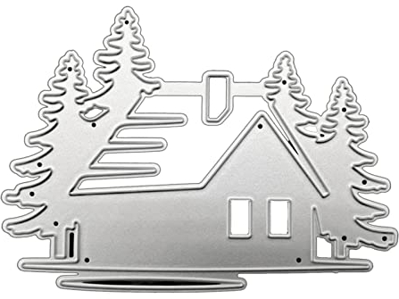 Selma. Haus Baum Metall Stanzformen Schablone DIY Scrapbooking Album Papier Karte Vorlage Form Prägung Handwerk