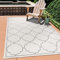 SANAT Outdoor Teppich Wetterfest - Teppich für den Innen- und Außenbereich - Balkon Teppich Wasserabweisend - Teppiche für Terrasse, Garten, Küche, Bad oder Wohnzimmer - Creme, 140 x 200cm