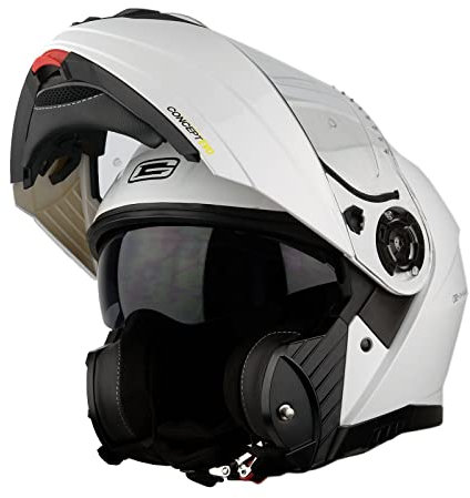 G-MAC Concept Evo Modular Flip Up Front Sun Visor ECE 2205 Approved Motorcycle Motorbike Helmet