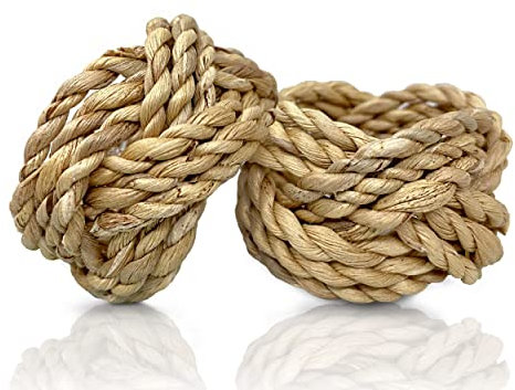 TAGREE Round Woven Napkin Rings Set of 12, Napkin Ring Holder for Thanksgiving, Christmas, Party Decoration, Dinning Table, Wedding, Boho Napkin Rings Bulk Handmade by Natural Water Hyacinth