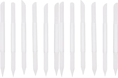 FRCOLOR 12pezzi Unghie Vetro Strumento Bifacciale Per Manicure e Pedicure Design e Resistente Per Unghie Naturali