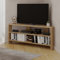 HOCUS PICUS Eck-TV-Einheit mit 2 Ablagen für Wohnzimmer, Büro, modernes Design, TV-Ständer 32-Zoll-Fernseher, mehrere Farboptionen für Dekorationen (Eiche)