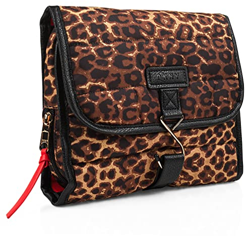 DKNY - Vanity Femme. Trousse de Toilette - Trousse Maquillage Femme. Trousse de Voyage Femme - Trousse Toilette. Trousse de Toilette Femme Voyage, Léopard