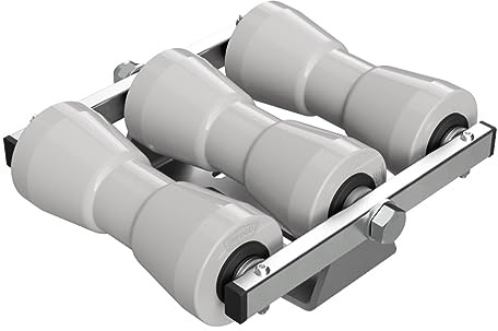SUPROD Kielrollenwippe Slipwippe Sliphilfe Bootstrailer Auffahrhilfe Polyurethan RKKEZ-B-3-TPU, grau