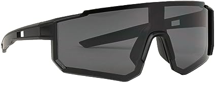 TITUS Barry Sonnenbrille für Damen und Herren in Schwarz, verdunkelte schnelle Brille für Rave und Festival mit durchgängiger Linse