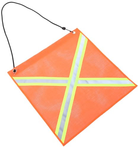 SOESFOUFU Auto-Nacht-sicherheitsflagge 18 X 18 PVC-mesh-signalflagge Reflektierende Warnflagge Für Das Heck des Anhängers