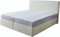 DELIFE Boxspringbett Dream-Well Plüsch-Cord Beige 180x200 cm Bonell-Matratze PU-Topper