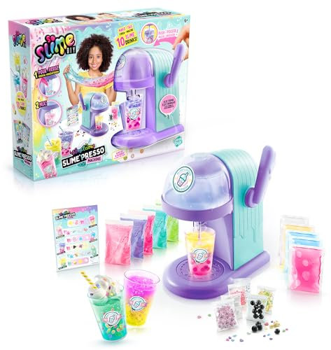 Canal Toys - Slime'Presso - Mixeur Électronique de Slime avec 10 Poudres et 5 Slimes préfaites - Machine à Boissons Créatives avec Décorations et Accessoires - Dès 6 ans - SSC 254