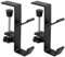 2Pcs Christmas Stocking Garland Hanger, 2 Hooks Garland and Stocking Mantel Holders Stocking Hangers, Adjustable Christmas Stocking Holders Heavy Duty Garland Hanger for Home Party Decoration (Black)