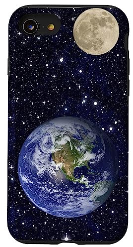 Hülle für iPhone SE (2020) / 7 / 8 Erde Globus Mond Weltraum Sterne Astronomie