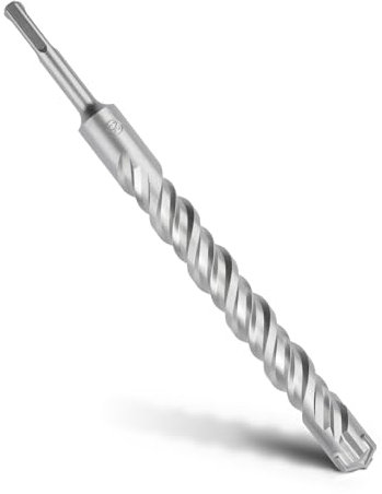MOXPIFY SDS Plus Bohrer 25 x 260mm,Betonbohrer mit 4 Hartmetall Schneiden und Doppelwendel,Hammerbohrer Für Beton,Stein,Naturstein