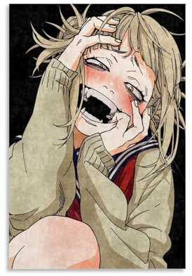 ZBSXLBNG My Hero Academia Anime Poster Toga Poster Dekorative Malerei Leinwand Wandkunst Wohnzimmer Poster Schlafzimmer Malerei 12x18inch(30x45cm)