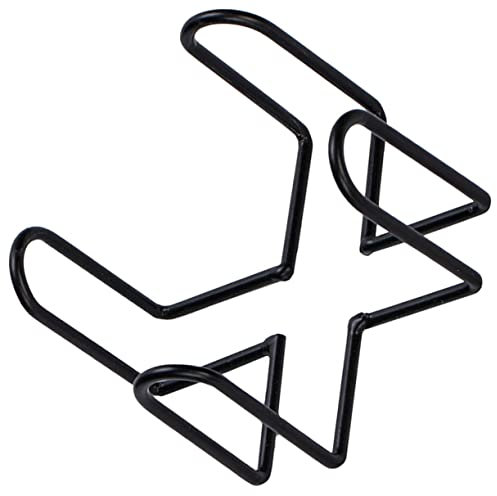 OFFSCH Wrought Iron Coaster Holder Desktop Coaster Rack in Kitchen Gadget Decorative for Cup Mats Organizing Shelf for Daily Use