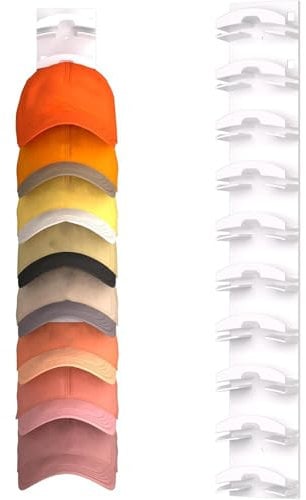 Hat Rack | Hat Hooks for Wall | Baseball Cap Storage Holder | Hat Organizer for Baseball Caps | Wall Mounted Hat Stand Display Organizer for Door Closet Bedroom Dresser Entrance