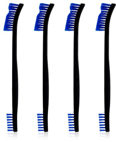 4pcs Double Ended Nylon Cleaning Brushes, Small Cleaning Brush Set Multifunctional Detail Cleaning Brush Crevice Cleaning Tool for Kitchen Jewelry Small Objects