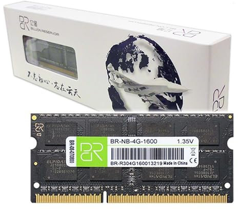 SIMPLETEK - Modulo Banco Memoria Ram Notebook Computer Portatile PC3-12800 DDR3L 4GB 1600MHz 1,35V BR-NB-4G-1600