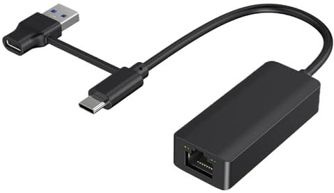 Adattatore Di Rete Gigabit Per Laptop, Scheda Di Rete Cablata USB3.0 Convertitore Di Rete Gigabit Converter Porta Di Rete Esterna RTL8153B LAN RJ45 100m, Convertitore Web Convertitore Gigabit A Prova