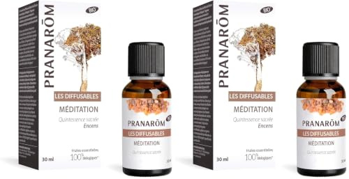 Pranarôm - Diffusables - Parfum D'ambiance Bio Méditation Et Saintes Odeurs Huiles Essentielles - Pour Diffusion - Encens Et Nard Quintessence Sacrée - 30 Ml