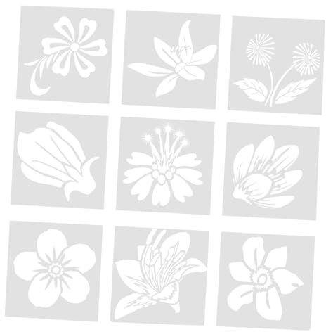 TEHAUX 9pcs Malvorlagen Schablonen Zeichenschablonen Für Kinder Einzigartige Form Für Karten Stoffe Wände