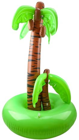 65 Inch Inflatable Palm Trees Hawaiian Coconut Tree Jumbo Blow Up Palm Tree for Summer Tropical Beach Pool Party Hawaiian Party Decoration