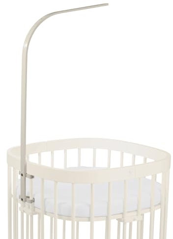 tweeto® Himmelstange aus Buche massiv – Zubehör Babybett/Kinderbett – Baldachinhalter Holz – Werkzeugfreie Montage – FSC-Zertifiziert (Beige)