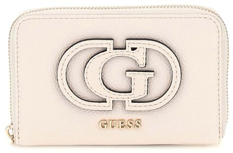 GUESS Calebra SLG Medium Zip Around Wallet M Cream White