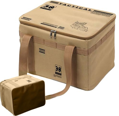 Sac De Rangement Pour Matériel De Camping, Organisateur pour Ustensiles de Cuisine de Camping, Sac Duffle Imperméable 30L Avec Poignée Ergonomique Pour Boissons, Casseroles, Réchauds, Vaisselle Et