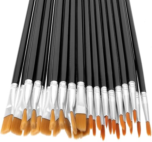 30 Stück Pinsel Set, Bestehend aus 15 Großen und 15 Kleinen Pinseln, Pinselset, Künstler Pinselset, Aquarellpinsel, Geeignet für Malbegeisterte, Kinder und Erwachsene Zum Male