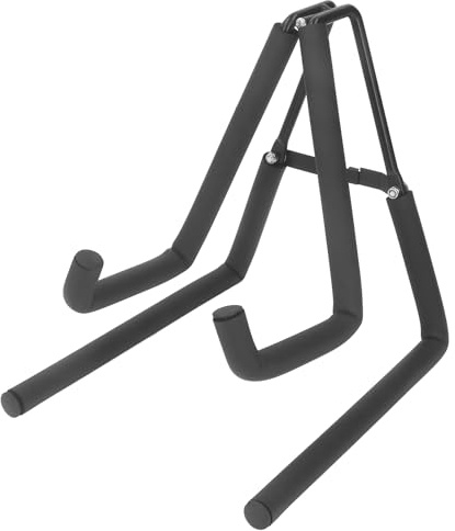 Ukulele Stand | Sturdy Metal Folding Stand with Secure Base | Stable Display Rack for Banjo/Mandolin/Violin | Sponge Armrests Care for Instruments