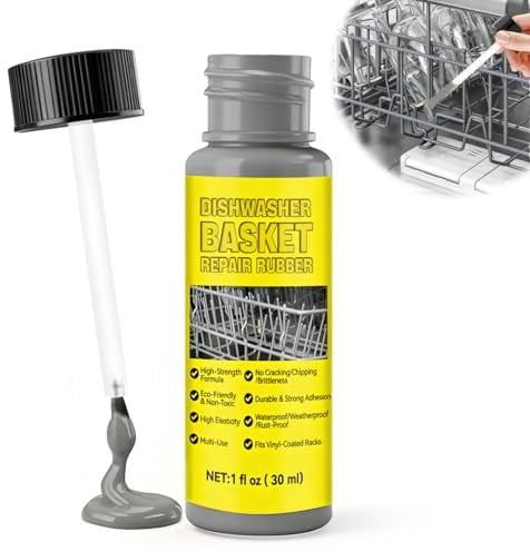 Spülmaschinenkorb Rost Reparatur, Rostschreck für Spülmaschine, 30ml, Grau | Reparatur des Geschirrspülerkorbs, Geschirrspüler Korb Reparatur Gummi, Wird Verwendet um Geschirrkörbe zu Reparier
