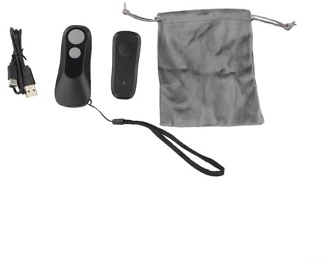 CWOQOCW Télécommande RF sans fil avec batterie rechargeable, télécommande pour liseuse, tourne-pages sans fil pour Kindle et pour liseuses Kobo, noir