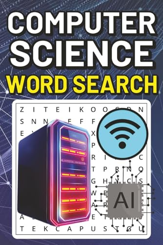 Computer Science Word Search Book: Large Print Puzzle Book About Computer Science, Coding, Software, and More | 6x9 inches, 100 pages | 50 puzzles with solutions
