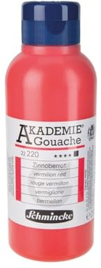 Schmincke – AKADEMIE® Gouache - feine Künstler-Gouache, Zinnoberrot - 250 ml