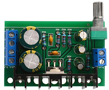 Sun3drucker TDA2050 30W 1 Channel Digital Mini Audio Amplifier Power Amp Board with Volume Adjustable Knob