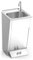 Lioninox Lave-Mains INOX sur Pied avec 2 poussoirs 450x450x850 mm 450x450x850 mm