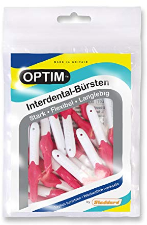 Stoddard OPTIM Interdentalbürsten 25er Packung, Pink, 0,4mm Größe 0