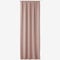 JEMIDI Vorhang Blickdicht 140x250cm - Gardine mit Kräuselband Universalband - 100% Polyester Schal lang für Wohnzimmer Schlafzimmer - Altrosa