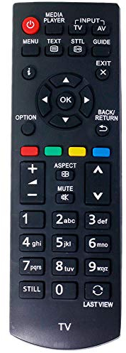 VINABTY N2QAYB000816 Fernbedienung für Panasonic TX-L19XM6B TX-L19XM6E TH-32A410RA TX-32A400B TX-32A400E TX-32A400Y TX-32AR310 TX-32AW404 TX-42A400B TX-42A400E TX-42AR400 TX-42AR400A TX-42AW404 TV