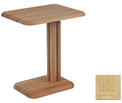 LaNatura Couchtisch Beistelltisch Wildeiche massiv geölt 40x55 cm