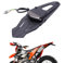 JMTBNO LED Motorrad Rücklicht E-geprüft mit Kennzeichen Halterung Rotem LED Bremslicht Weiße Kennzeichenbeleuchtung für Offroad-Motorräder Enduro Motocross Dirt Bikes (Rauch Schwarzes Glas)