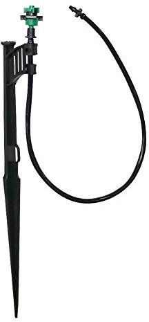 Kit de manguera de rociadores de plantas 20 sistemas de riego rotativo vertical Kit Con la ayuda de Rod Invernadero de 360 ​​grados Mist Boquilla Agricultura Herramientas de riego por aspersión